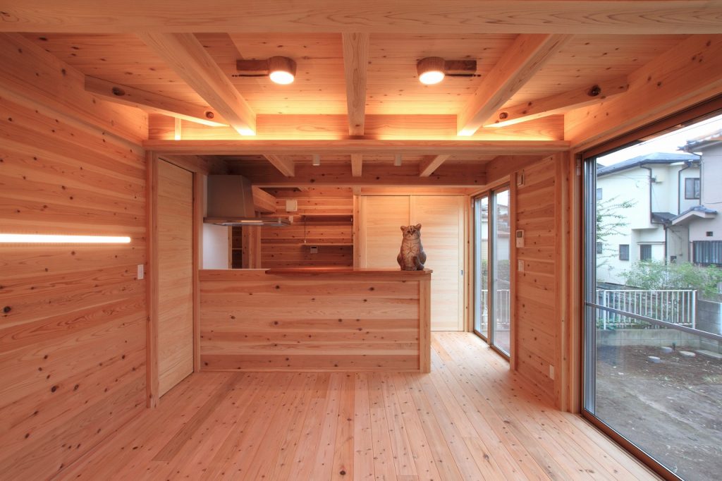 すべてが杉の木でできている満足感！